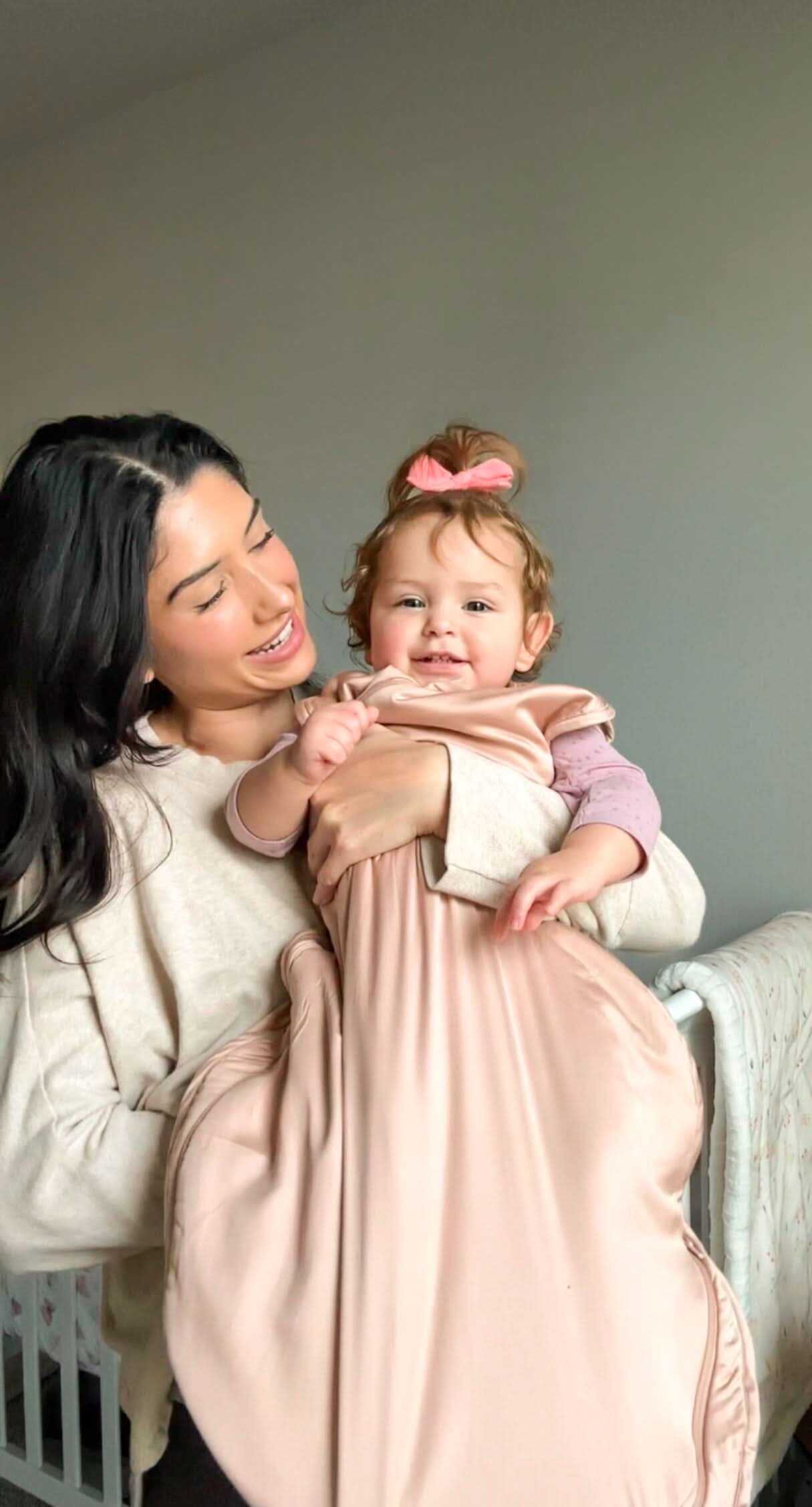 Theta Pouch 100% Bamboo Baby Sleep Sack - Dusty Pink