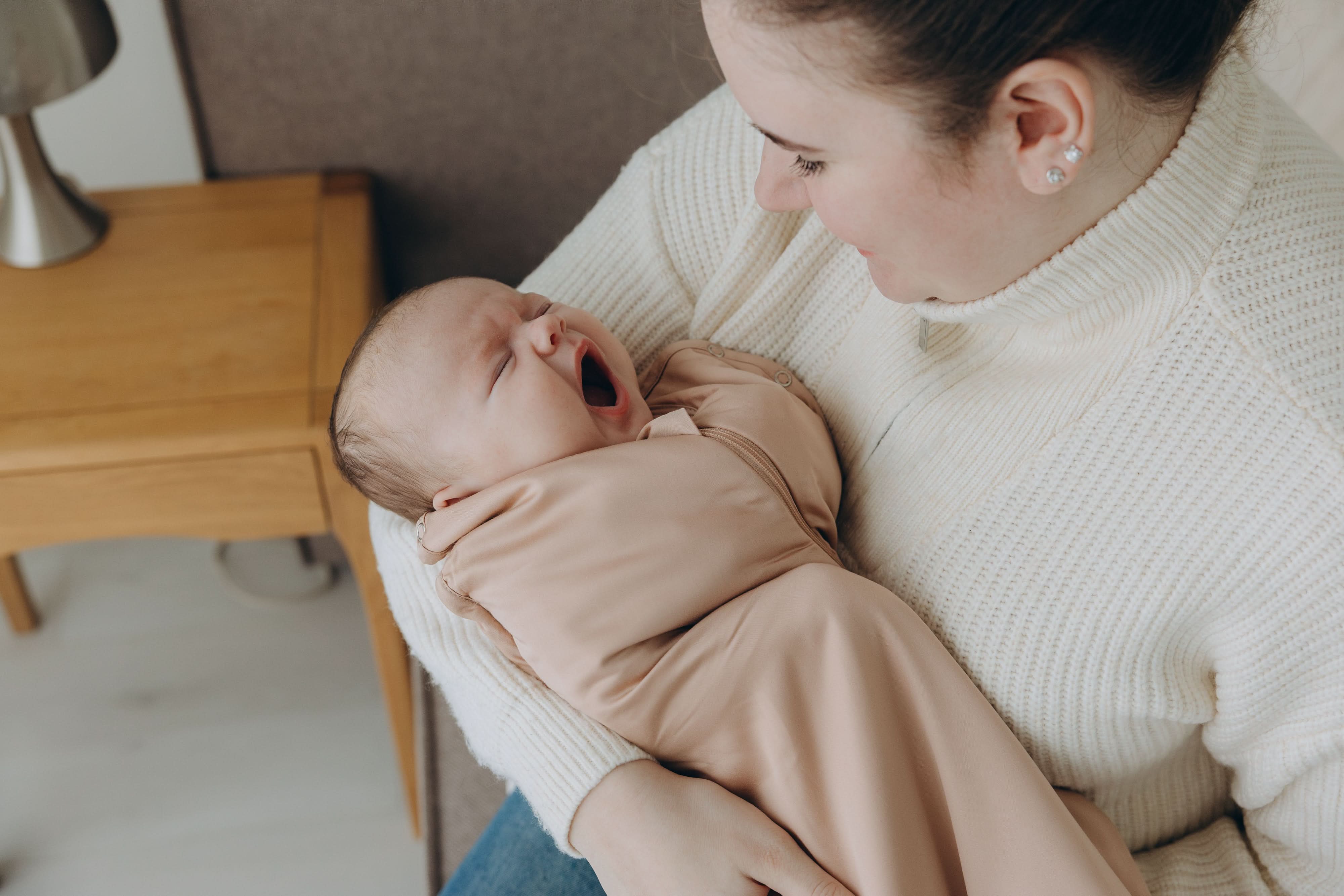 Theta Pouch 100% Bamboo Baby Sleep Sack - Dusty Pink
