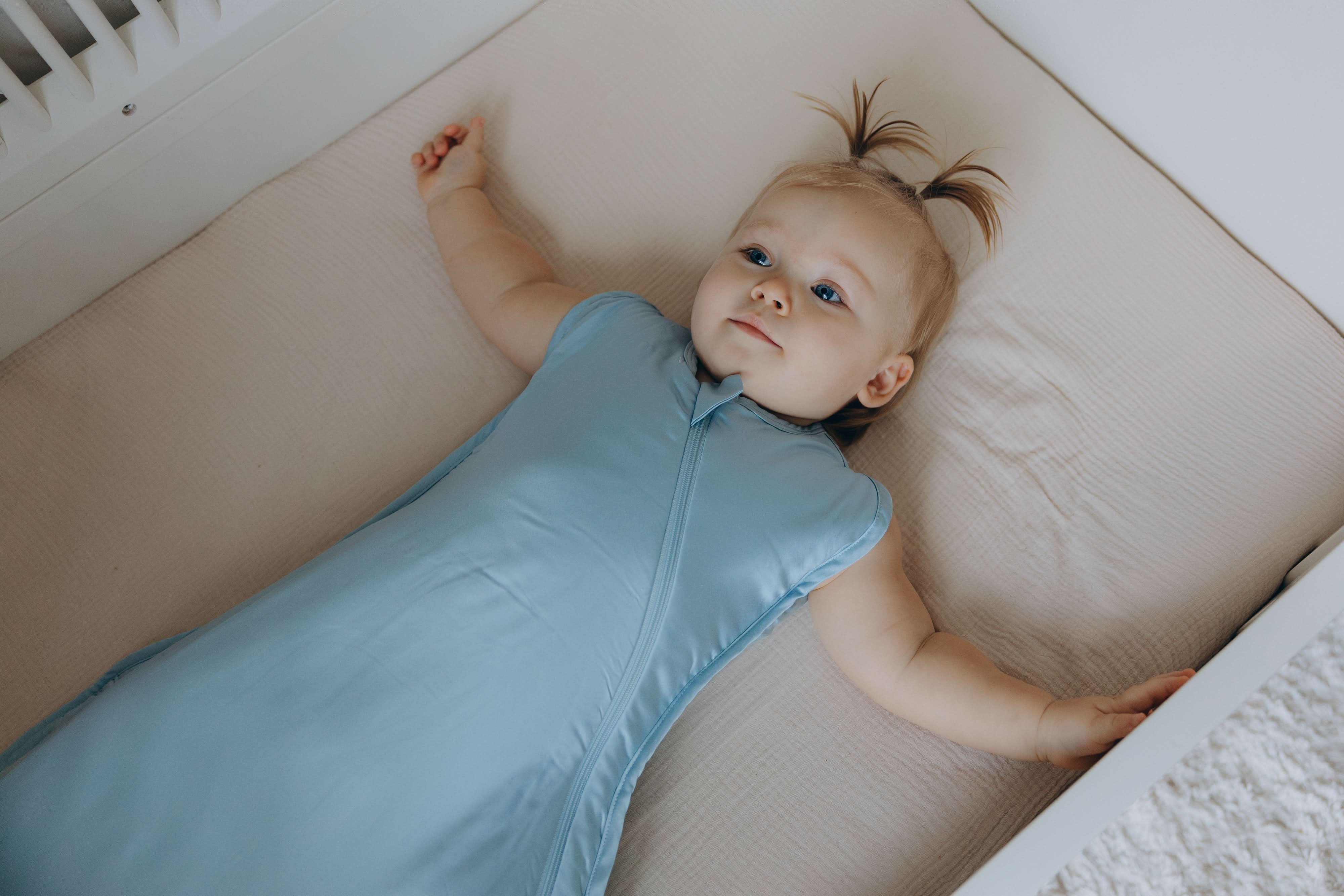 Theta Pouch 100% Bamboo Baby Sleep Sack - Misty Blue