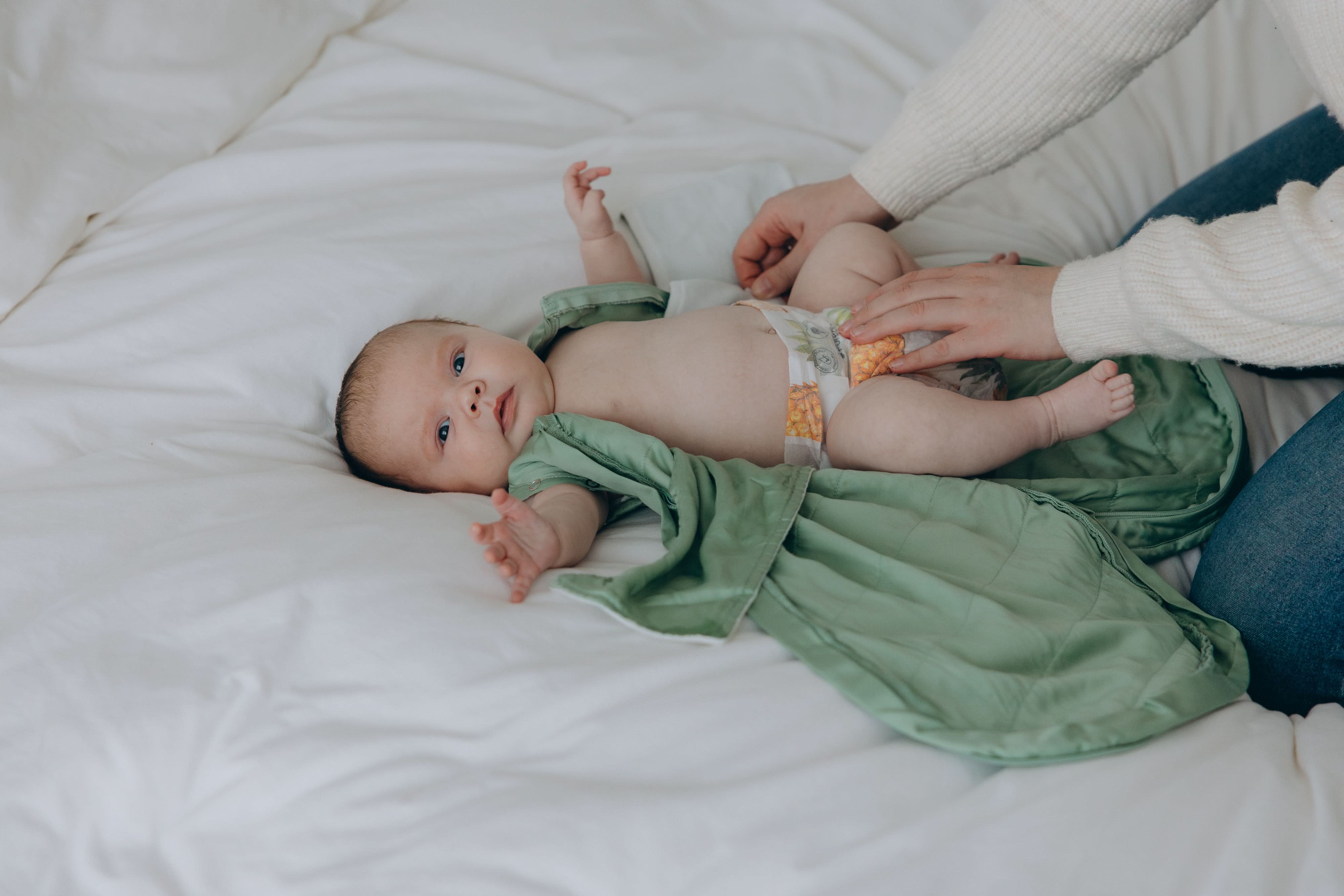 Theta Pouch 100% Bamboo Baby Sleep Sack - Sage Green