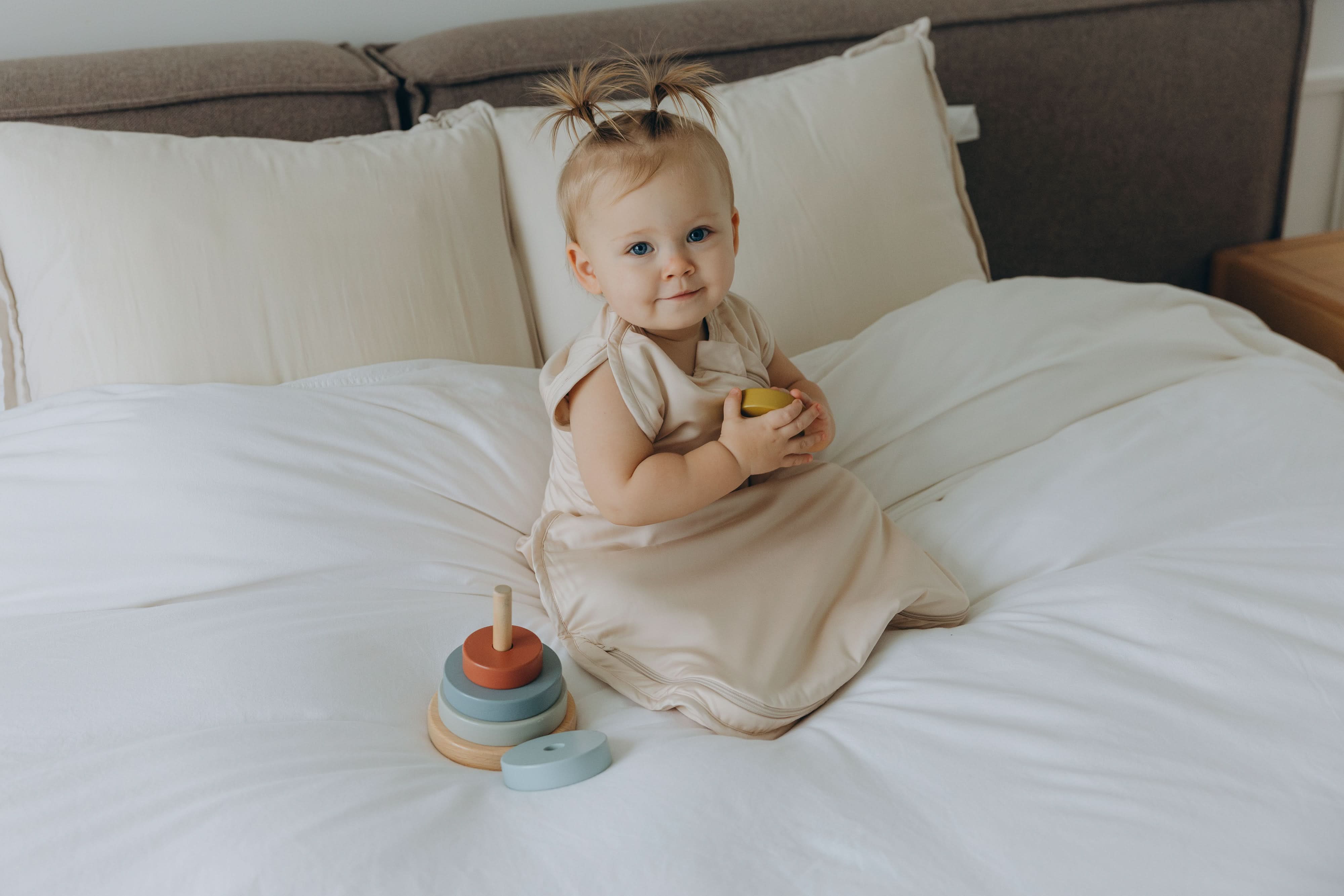 Theta Pouch 100% Bamboo Baby Sleep Sack - Sand Dune